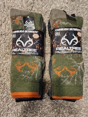 Realtree Merino Wool Blend Sock 2 Pair Pack - Men’s Outdoor Performance
